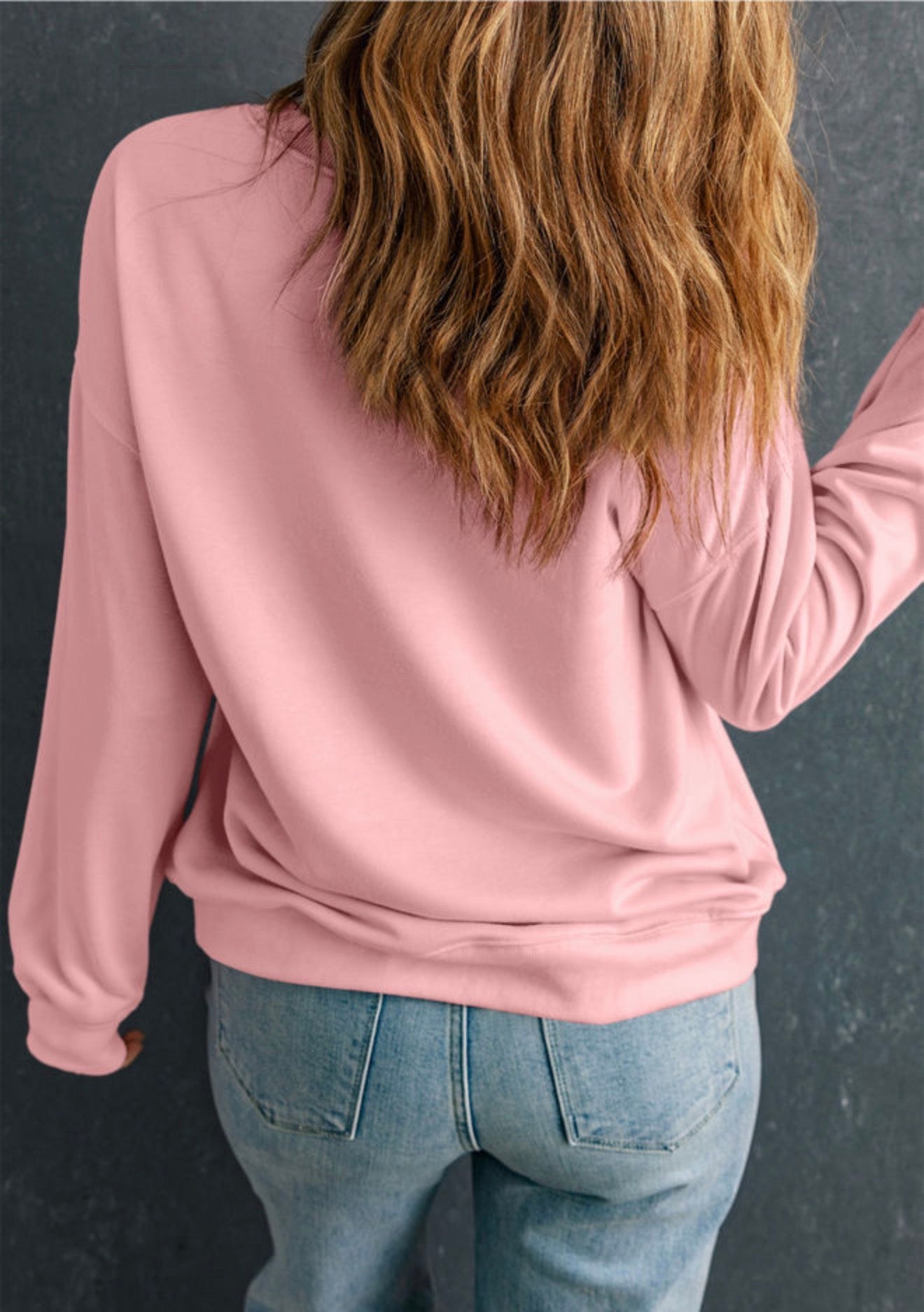 Pink checkered leopard Easter Bunny sweatshirt