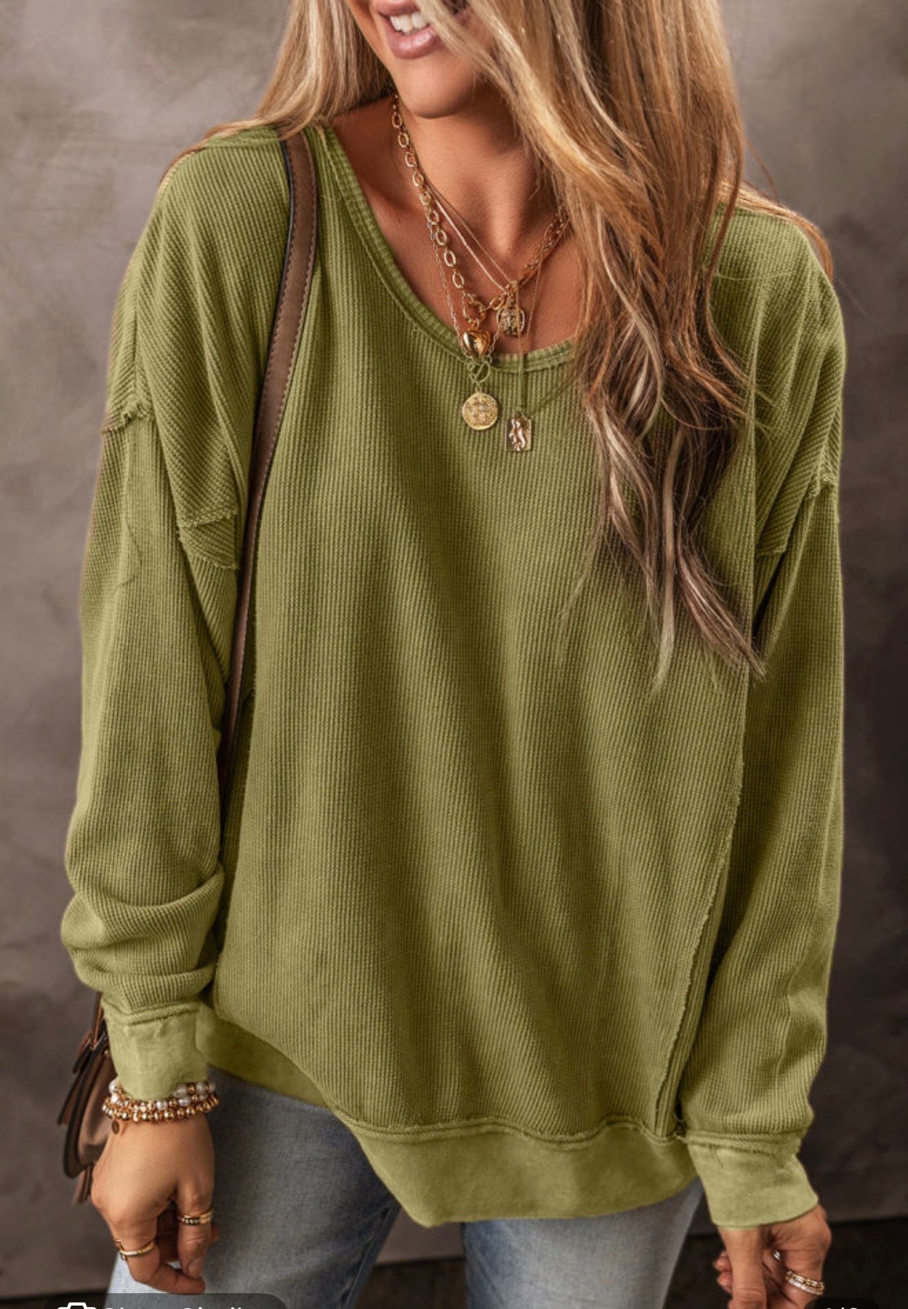 Texture Seam Drop Shoulder