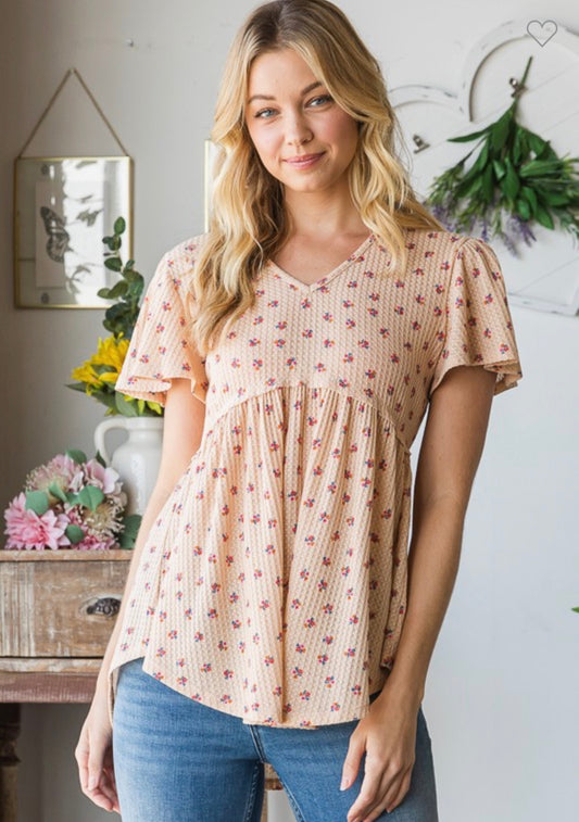 Babydoll maulti Color Floral Top