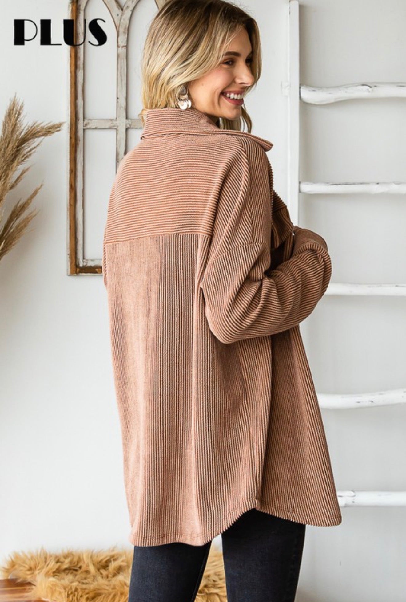 Textured Button Down Cardigan