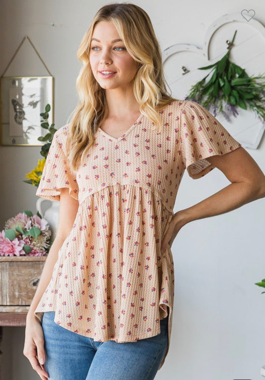 Babydoll maulti Color Floral Top