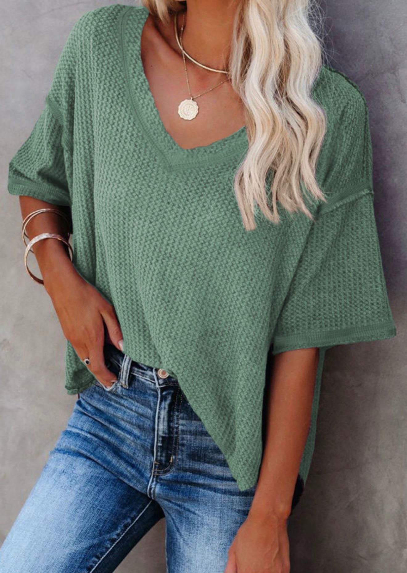 Exposed Seam textured Tee
