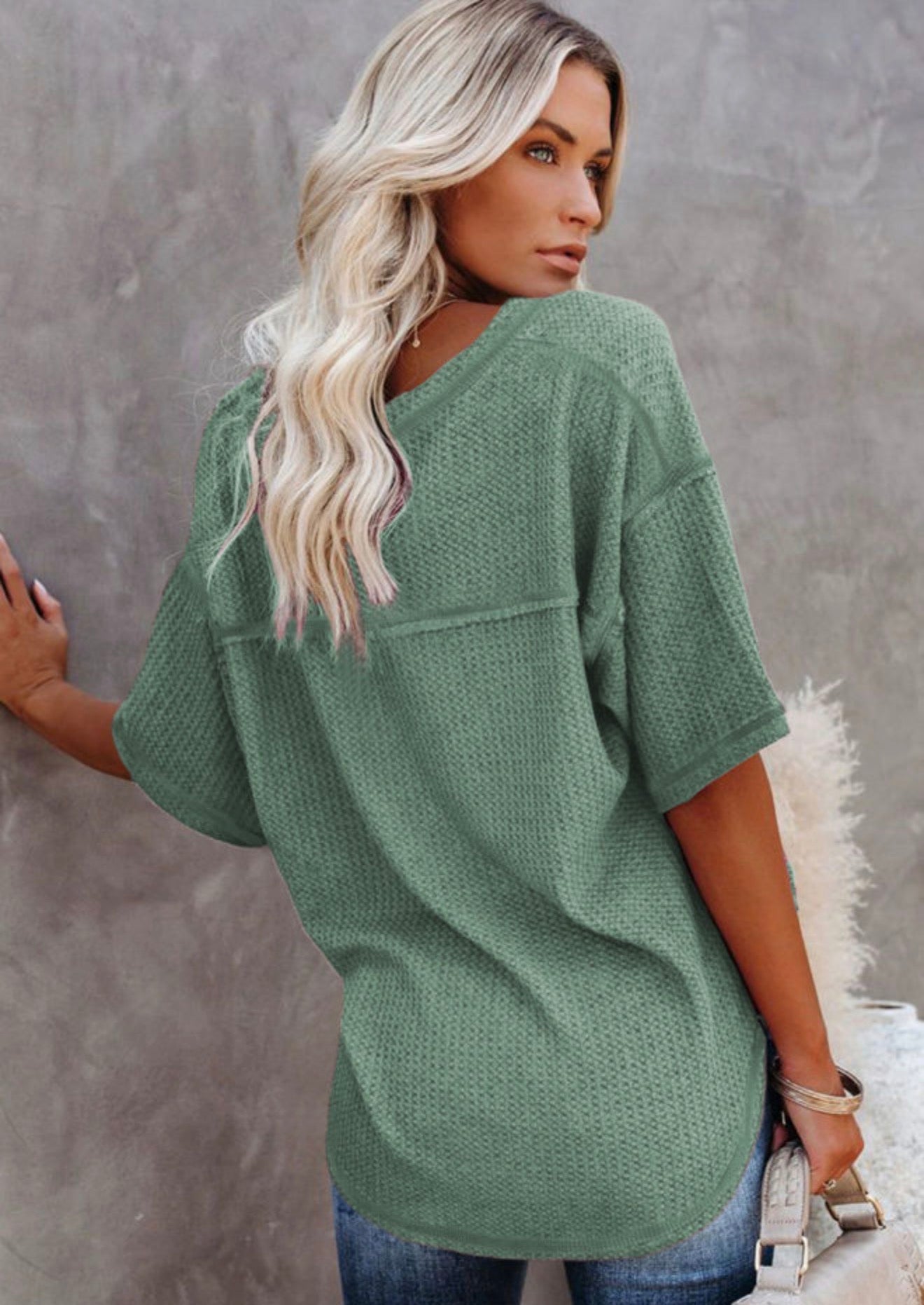Exposed Seam textured Tee