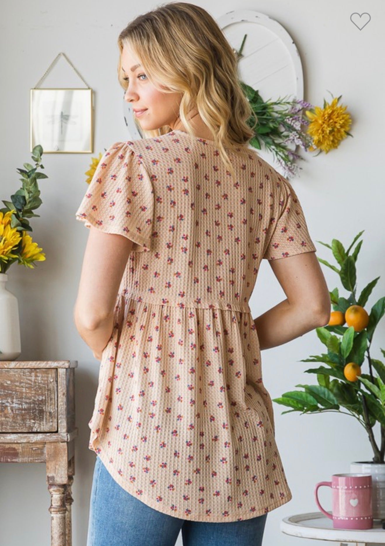 Babydoll maulti Color Floral Top