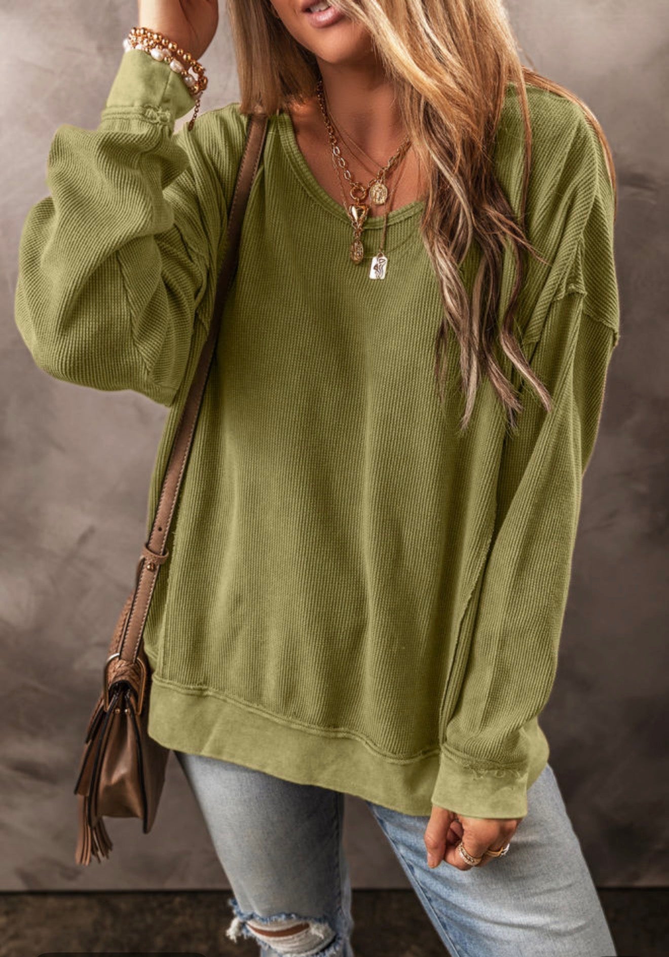 Texture Seam Drop Shoulder