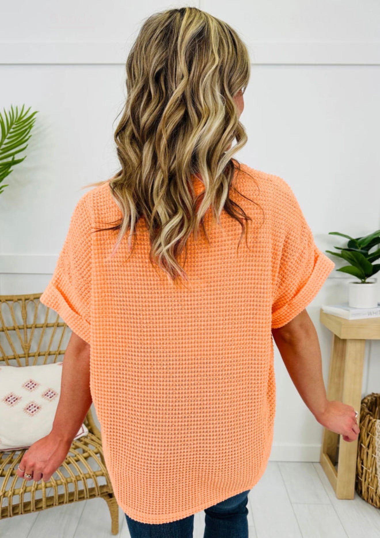 Waffle Knit Short Sleeve