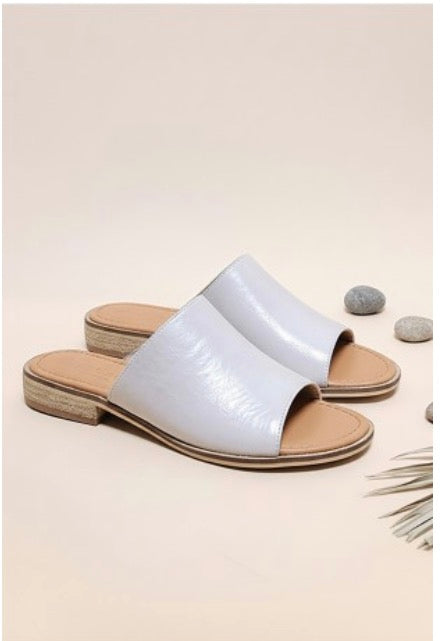 Open toe, slide less sandal